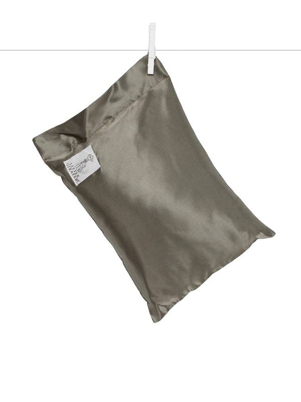 Satin Decorative Nursery Pillow - Silver