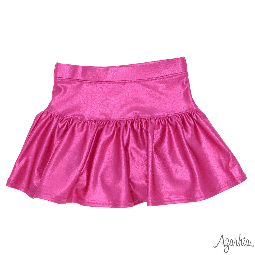 Gathered Skort - Hot Pink Shimmer