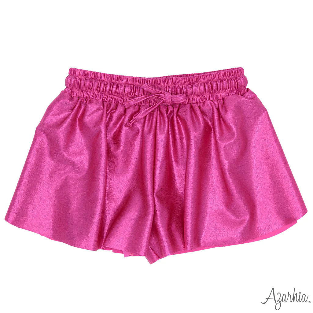 Hot Pink Shimmer Butterfly Shorts