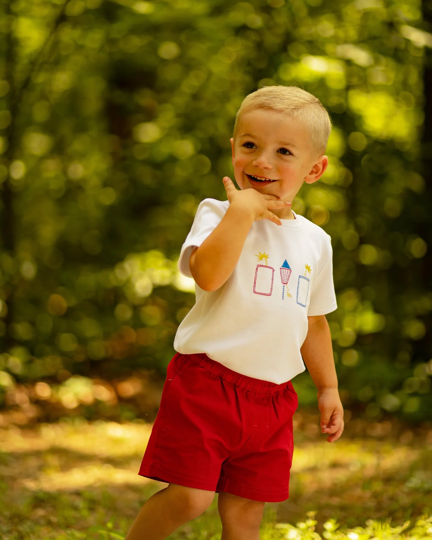 Yellow Lamb Sebastian Red Shorts