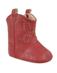 Baby Deer Western Boot - Red