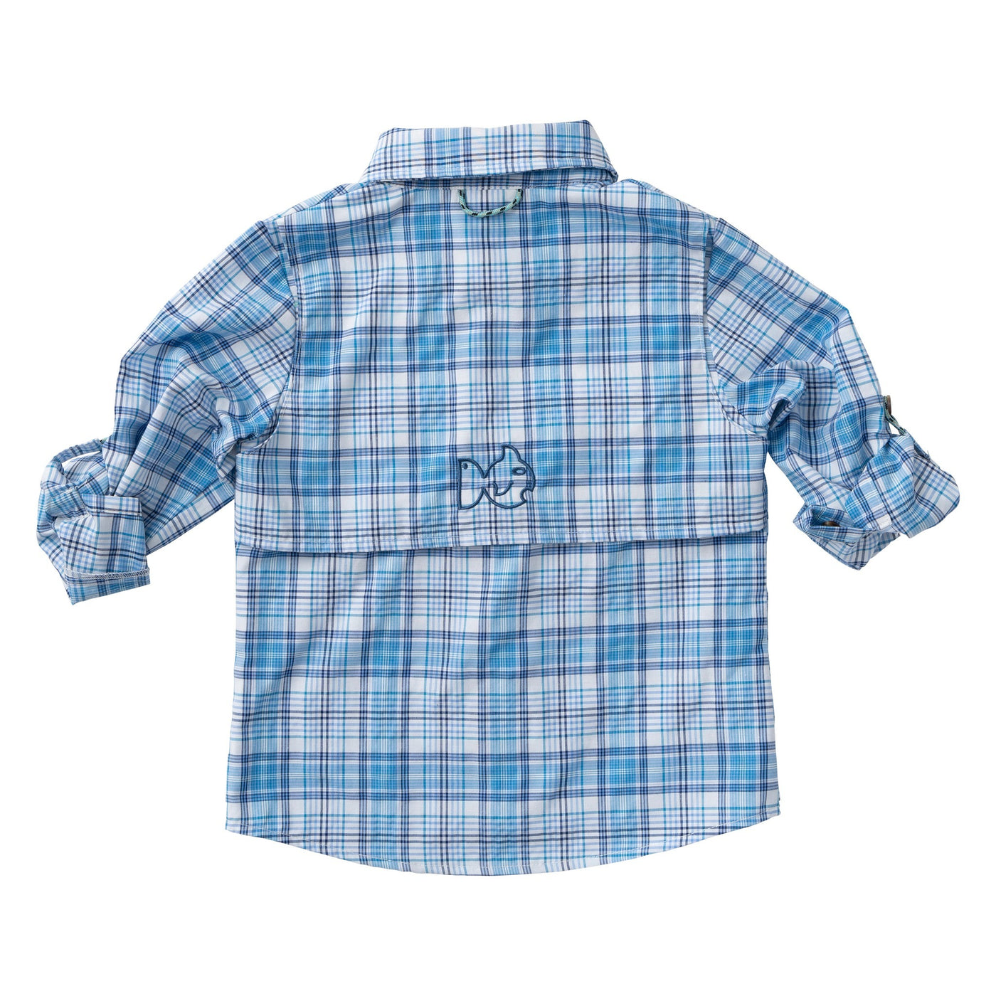 Founders Fishing Shirt Ethereal Blue Plaid
