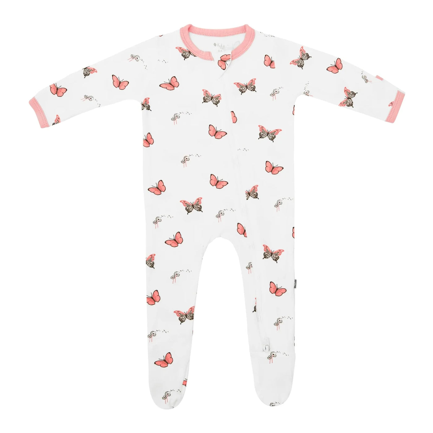 Kyte Butterfly Zippered Footie