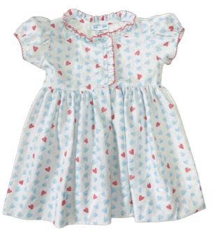 Lulu Bebe Ashley Hearts Ruffle Dress