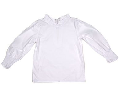 Lulu Bebe Lyn L/S White Tie Back Blouse