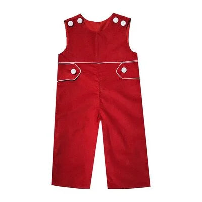 Marco & Lizzy Red Cord Overall