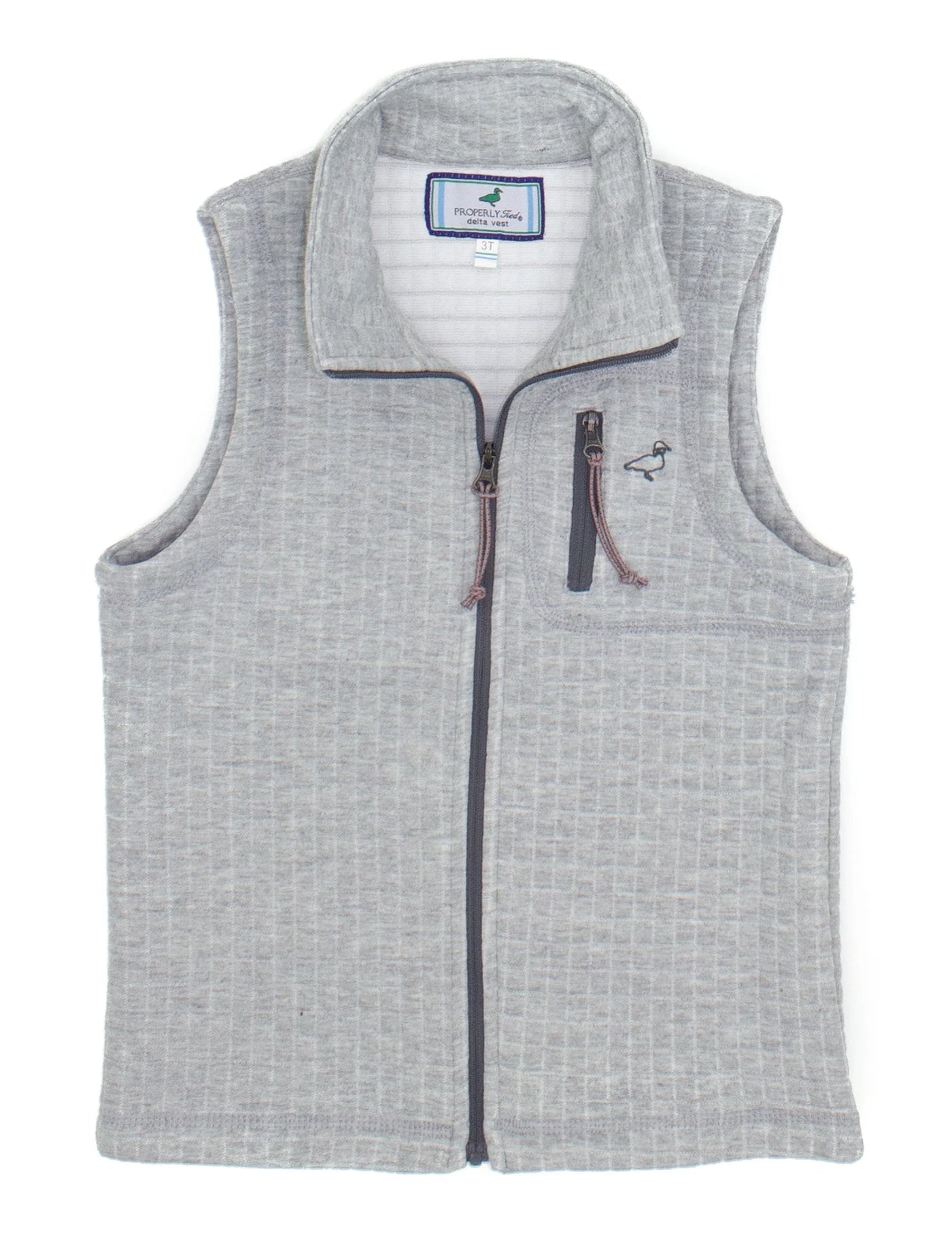 Properly Tied Delta Vest Heather Grey