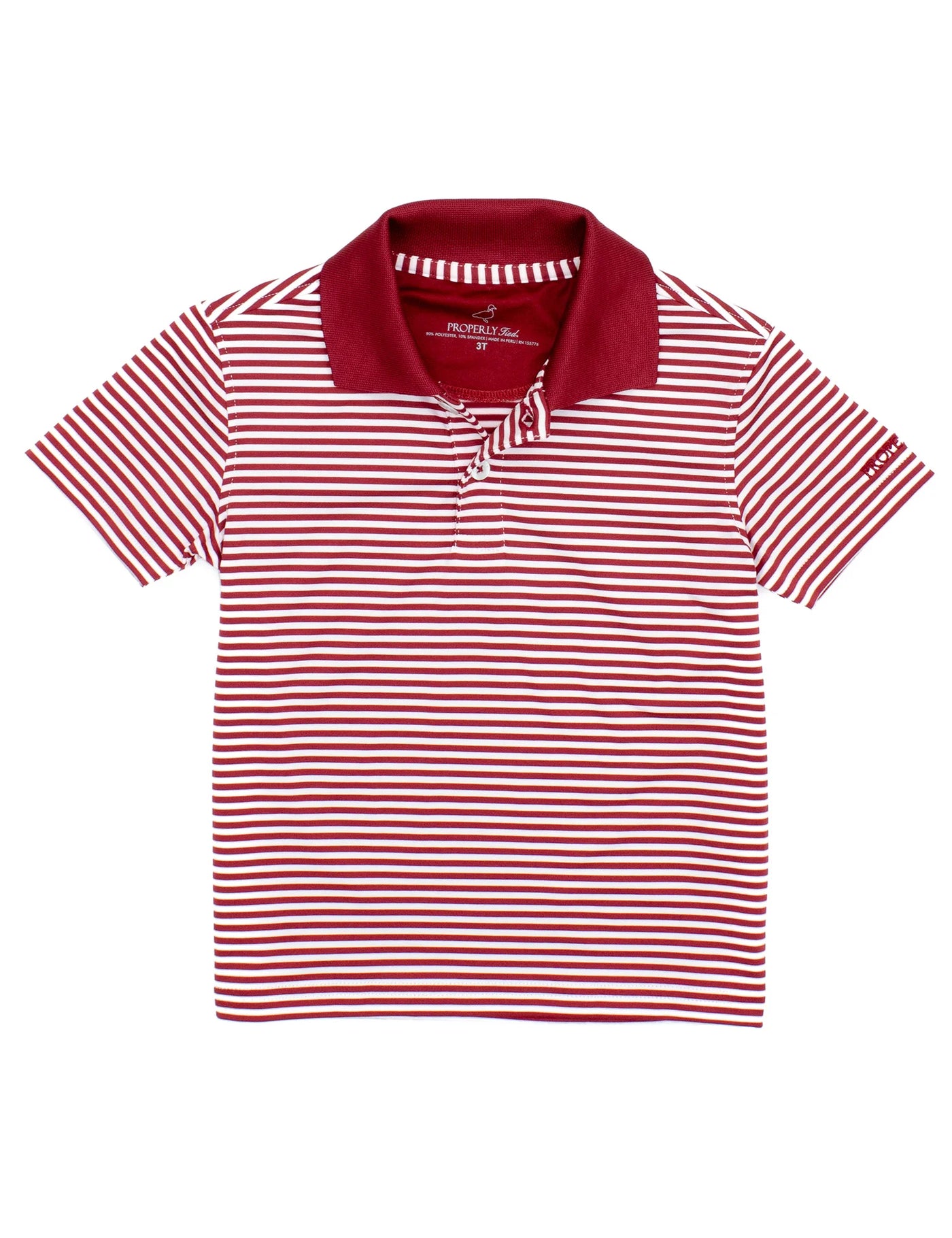 Properly Tied Dallas Polo Crimson Stripe