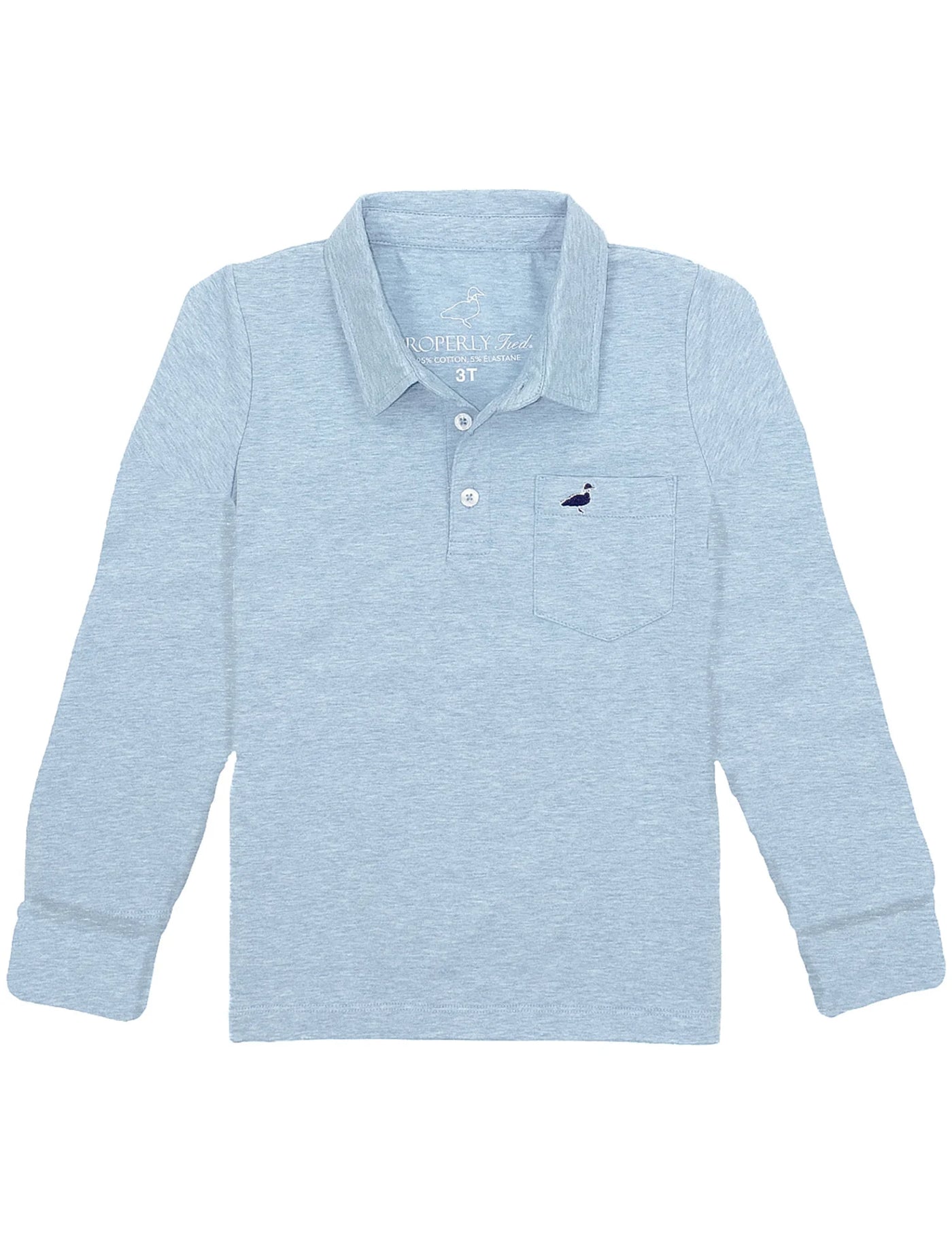 Properly Tied Harrison L/S Moon BL Polo