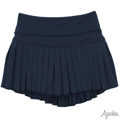 Navy Pleated Skort