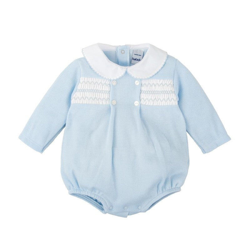 Cotton Knitted L/S Bubble - Sky Blue