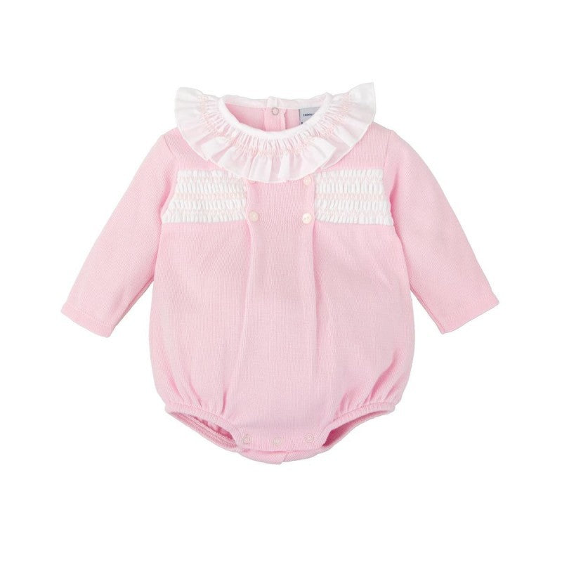 Cotton Knitted L/S Bubble - Pink