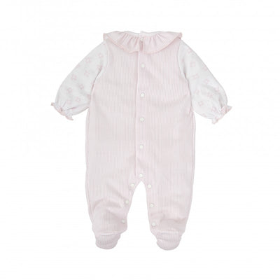 Boy Blue Cotton Knitted Romper