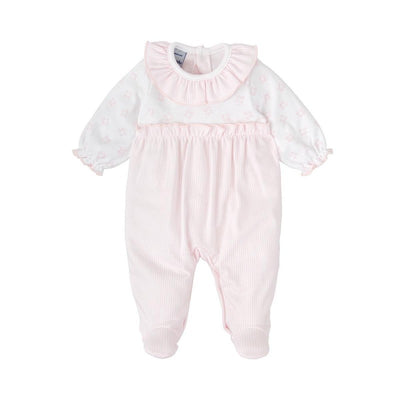 Boy Blue Cotton Knitted Romper