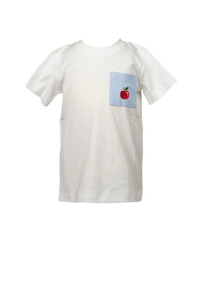 School Days Pocket Tee & Blue Knit Shorts