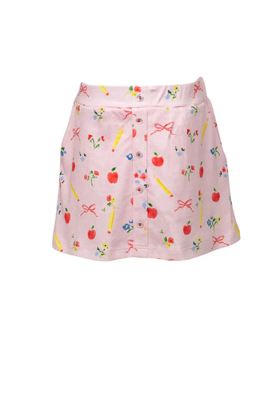 Knit Button Skirt - School Days