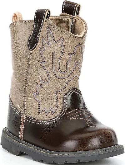 Baby Deer Western Boot - Light Brown