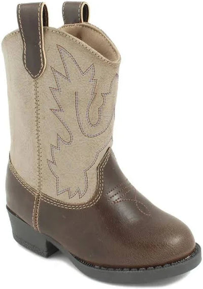 Baby Deer Western Boot - Light Brown