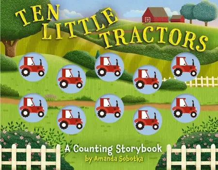 Ten Little Tractors Hardback Book