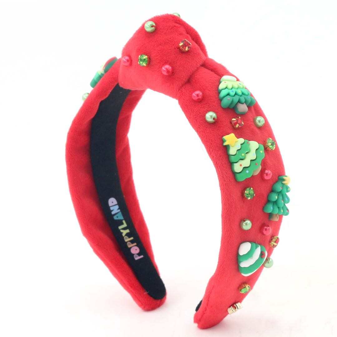 Poppyland Velvet Headband - Tree Farm