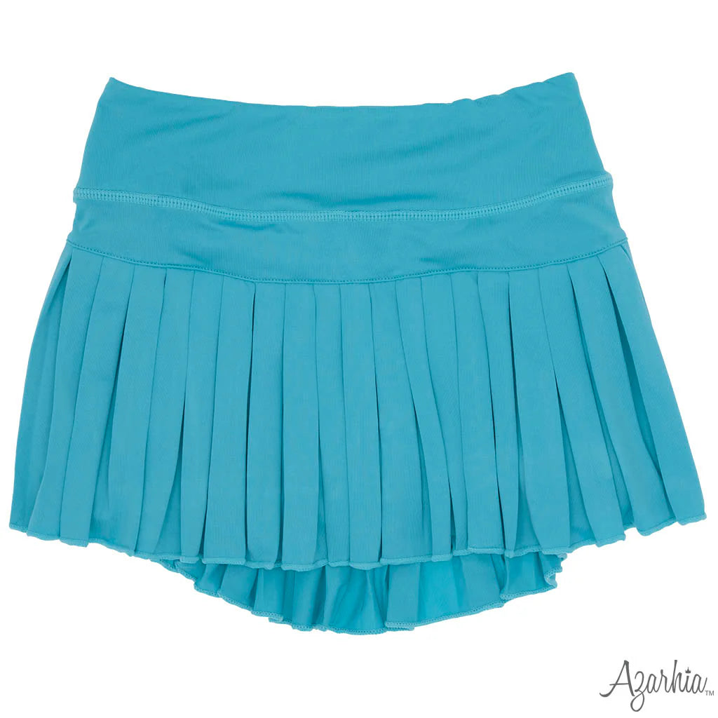 Turquoise Pleated Skort
