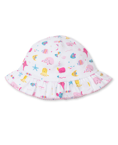 Sea Life Fun Print Floppy Hat