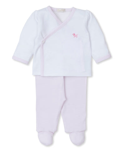 Premier Pups Embroidered Footed Pant Set