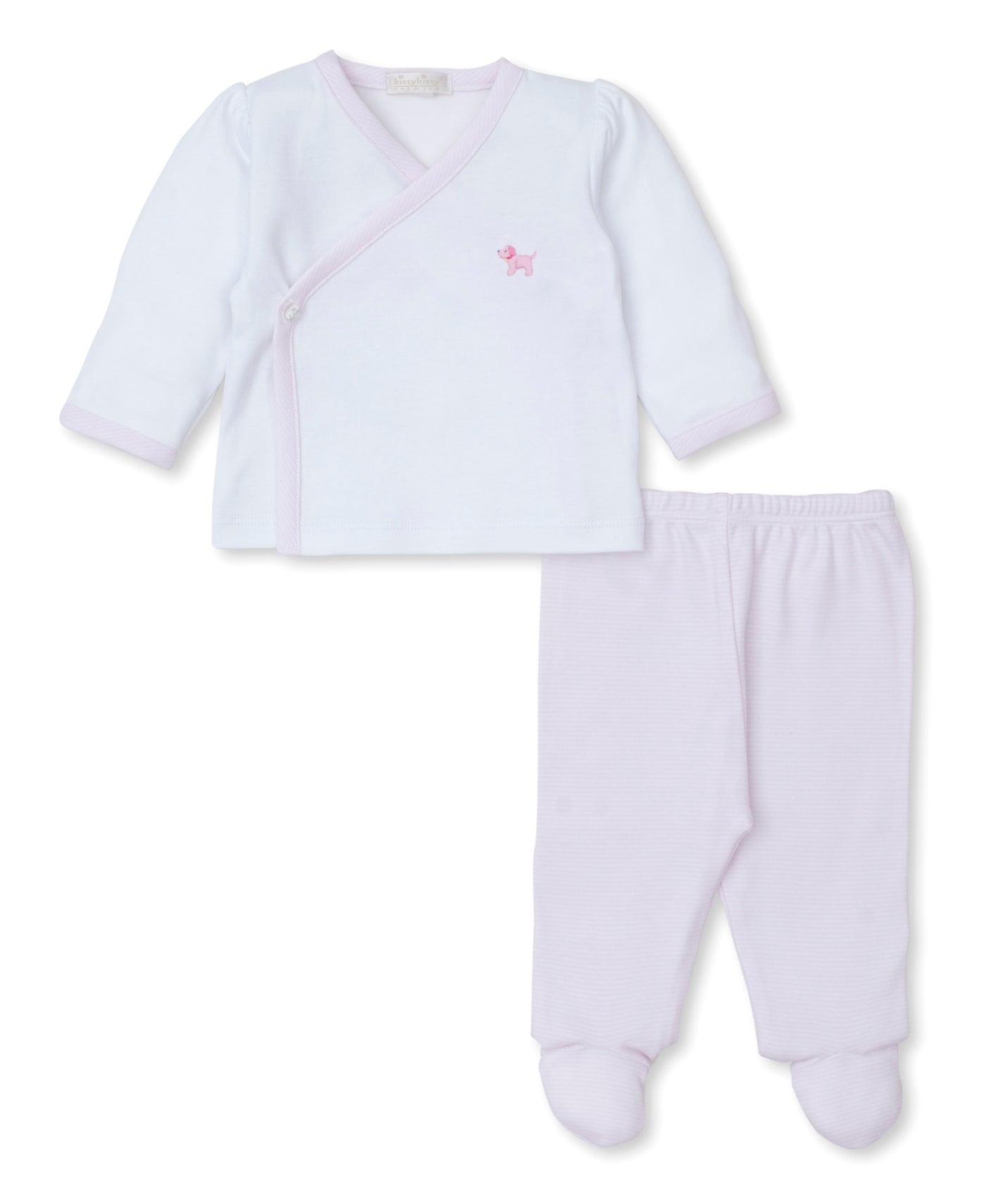 Premier Pups Embroidered Footed Pant Set