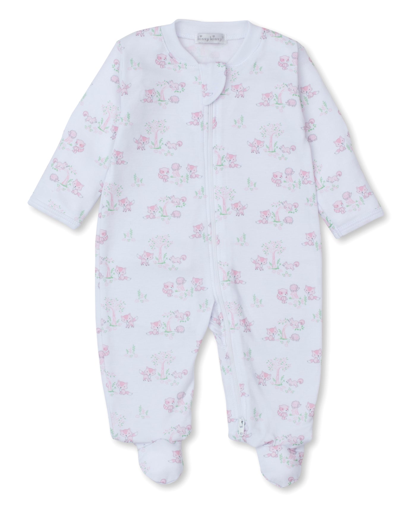 Forest Fun Print Zip Footie