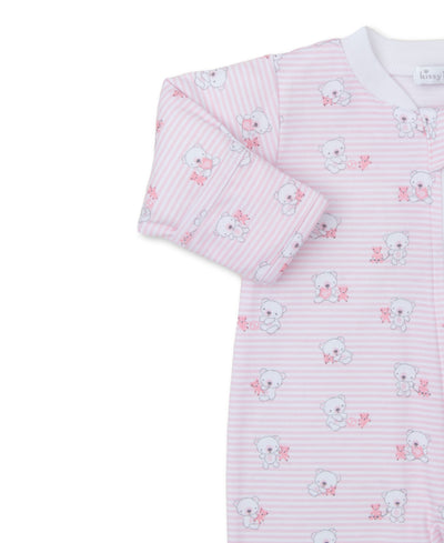 Beary Best Print Zip Footie