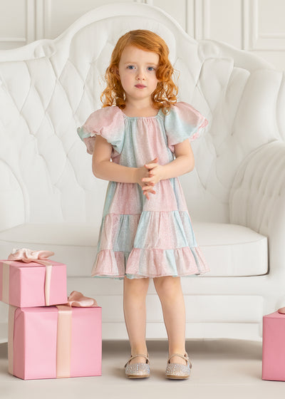 Isobella & Chloe Pink Shimmer Dress