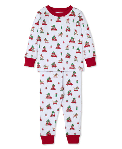 Kissy Christmas Pups PJ Set