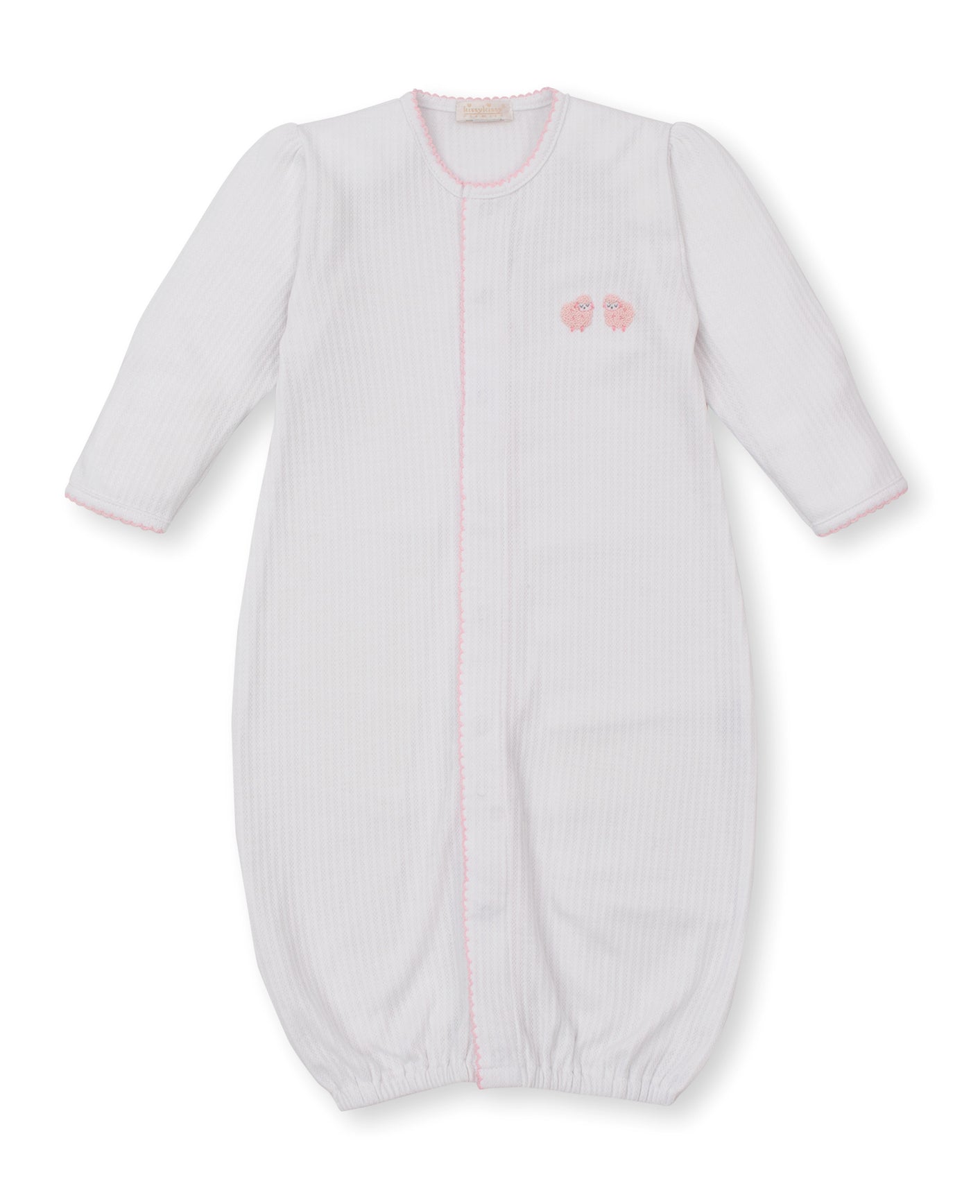 Kissy Embroidered Converter Gown Baa Baby Sheep