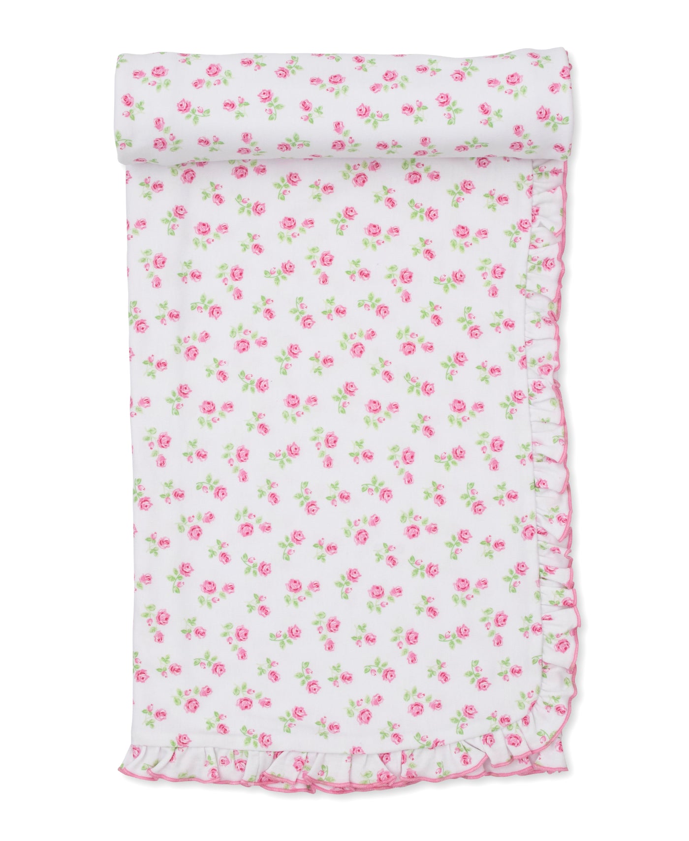 Kissy Rosy Roses Print Blanket