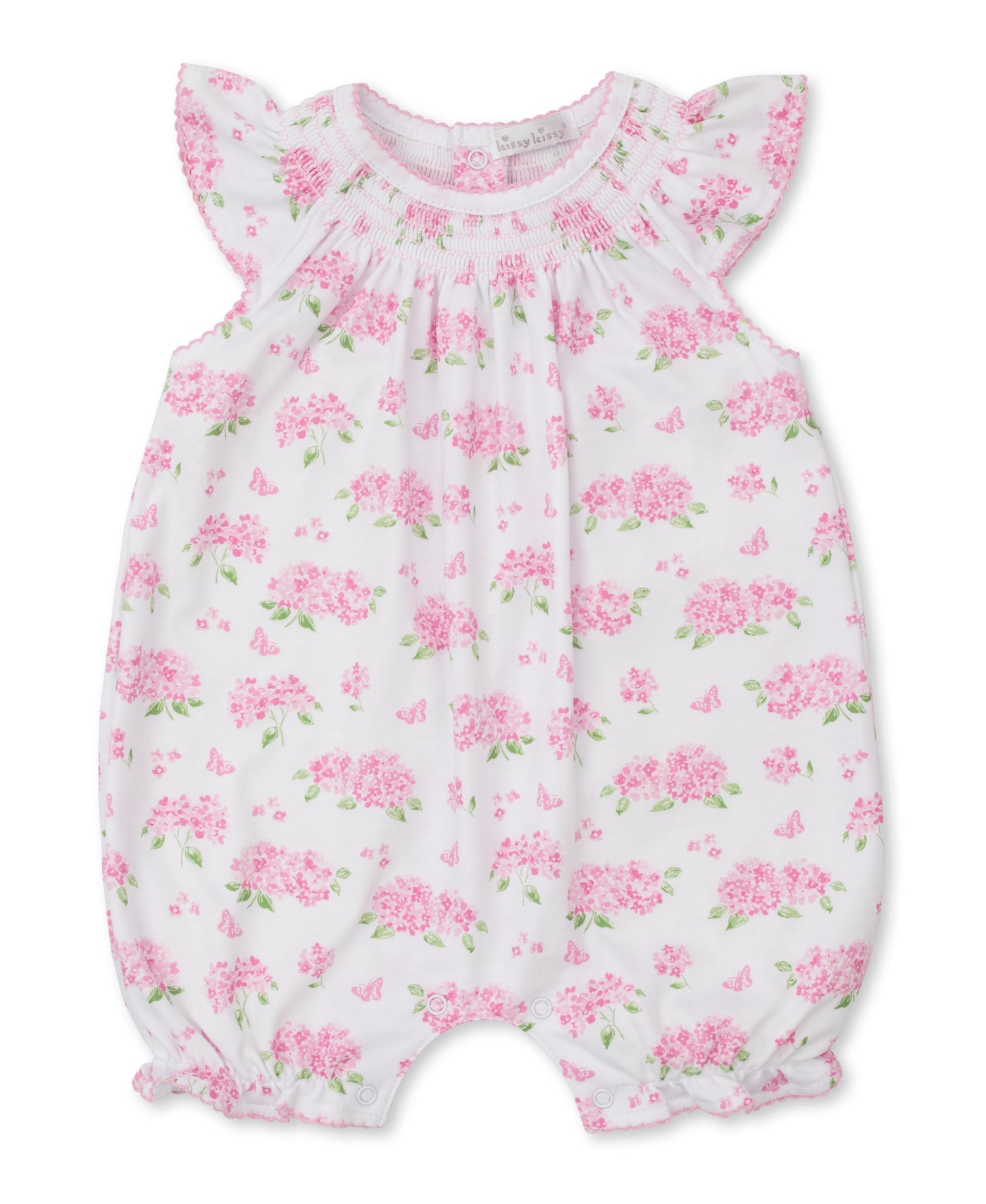 Kissy Heavenly Hydrangeas Print Short Playsuit