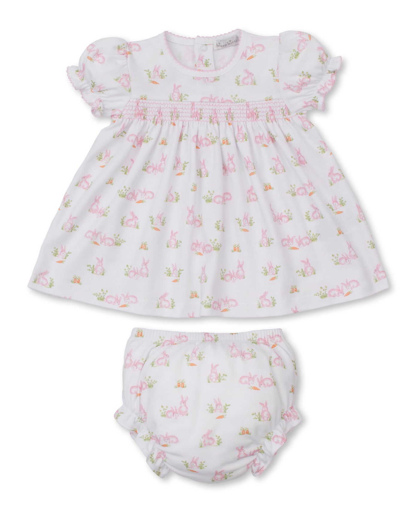 Kissy Bunny Patch Print Dress Set