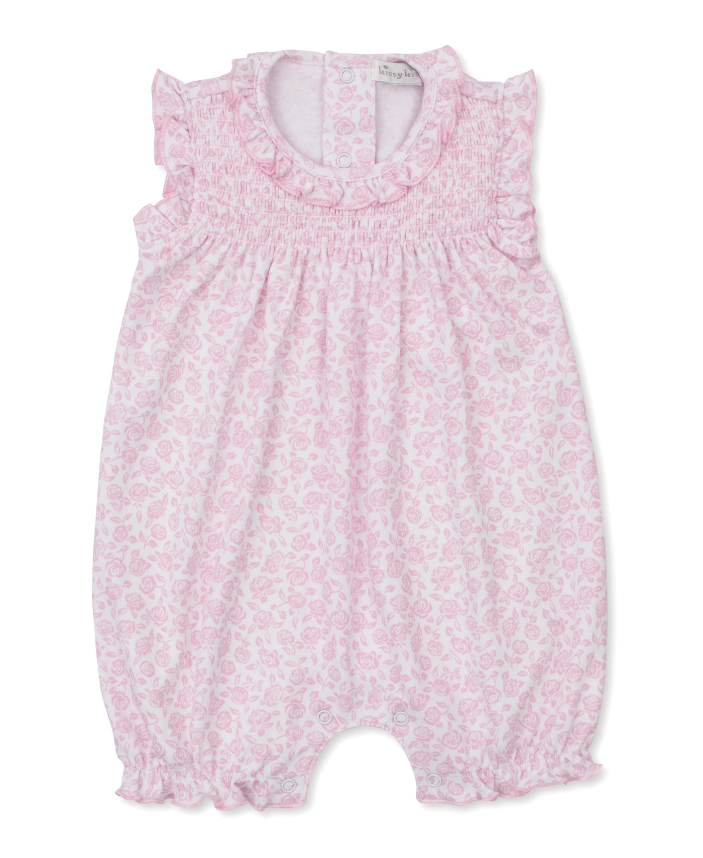 Kissy Sum Gard Sleeveless Smock Print Playsuit