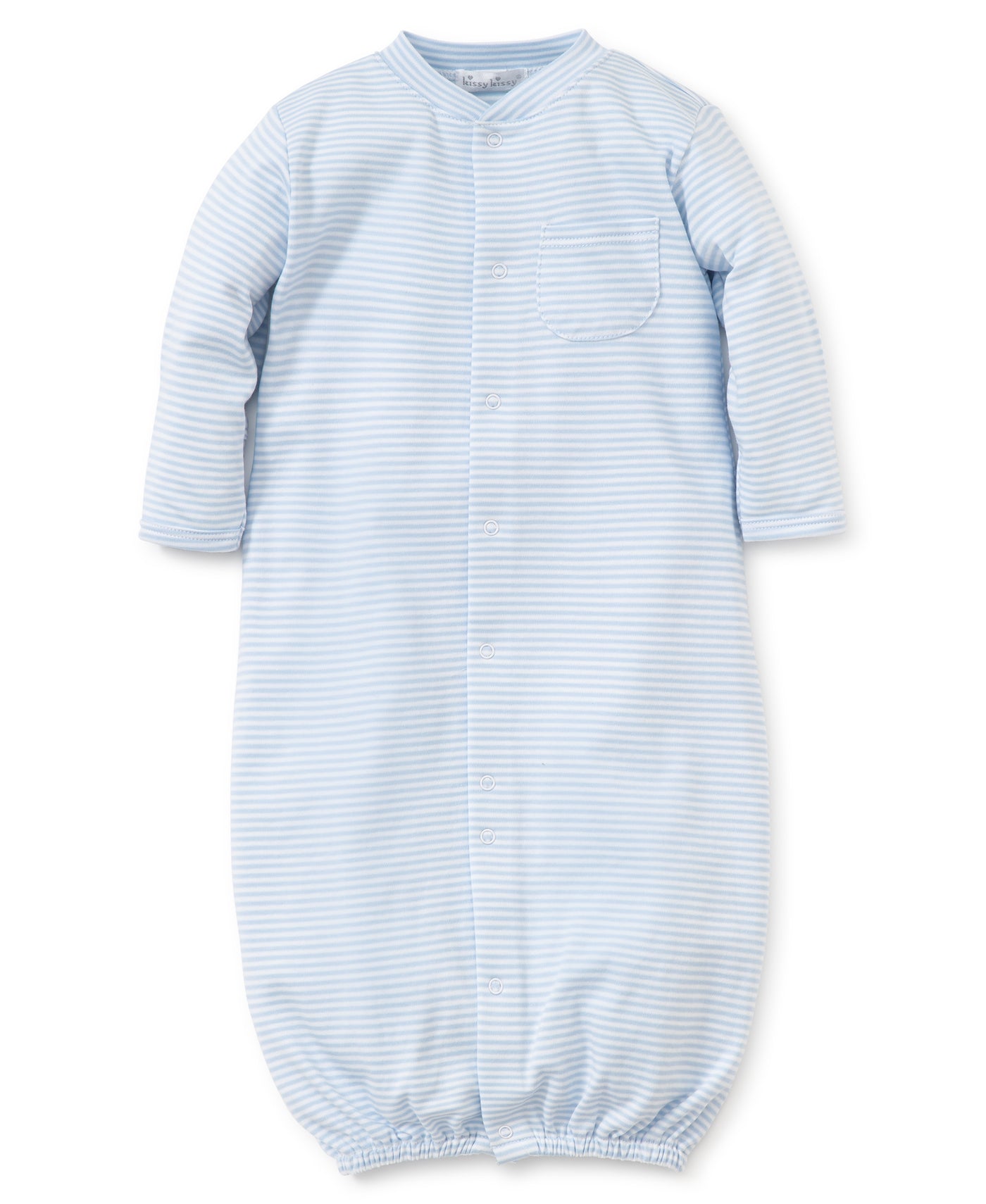Stripes Conv. Gown - Lt Blue