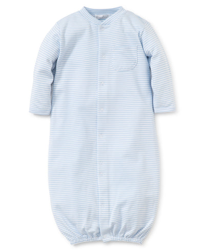 Stripes Conv. Gown - Lt Blue