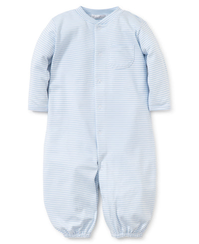 Stripes Conv. Gown - Lt Blue