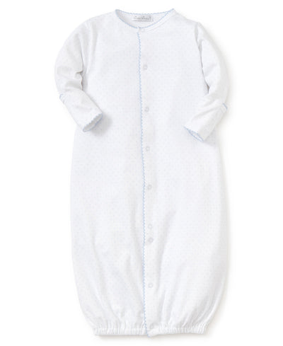 Kissy Dots Print Conv. Gow - White/Lt Blue