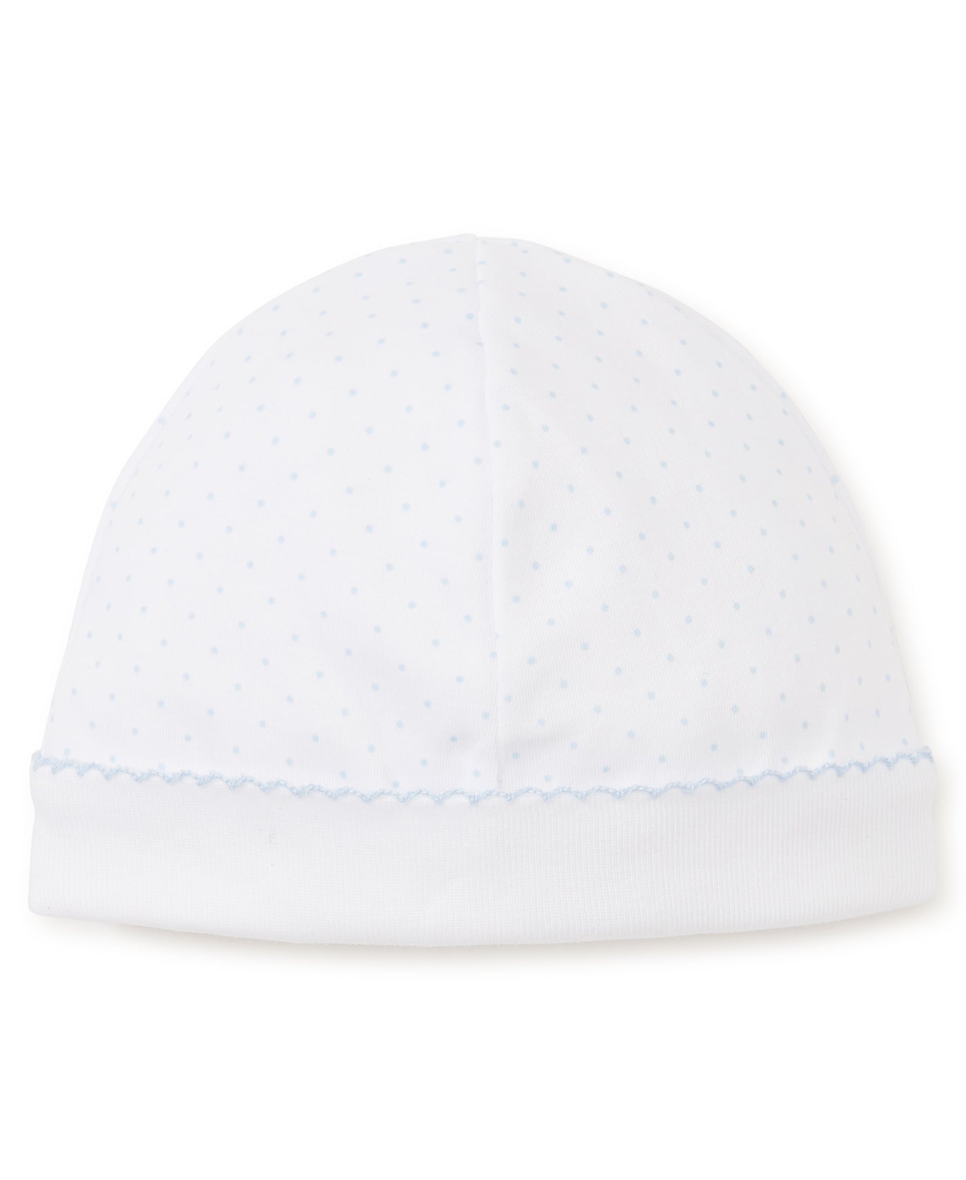Kissy Dots Print Hat - White/Lt Blue