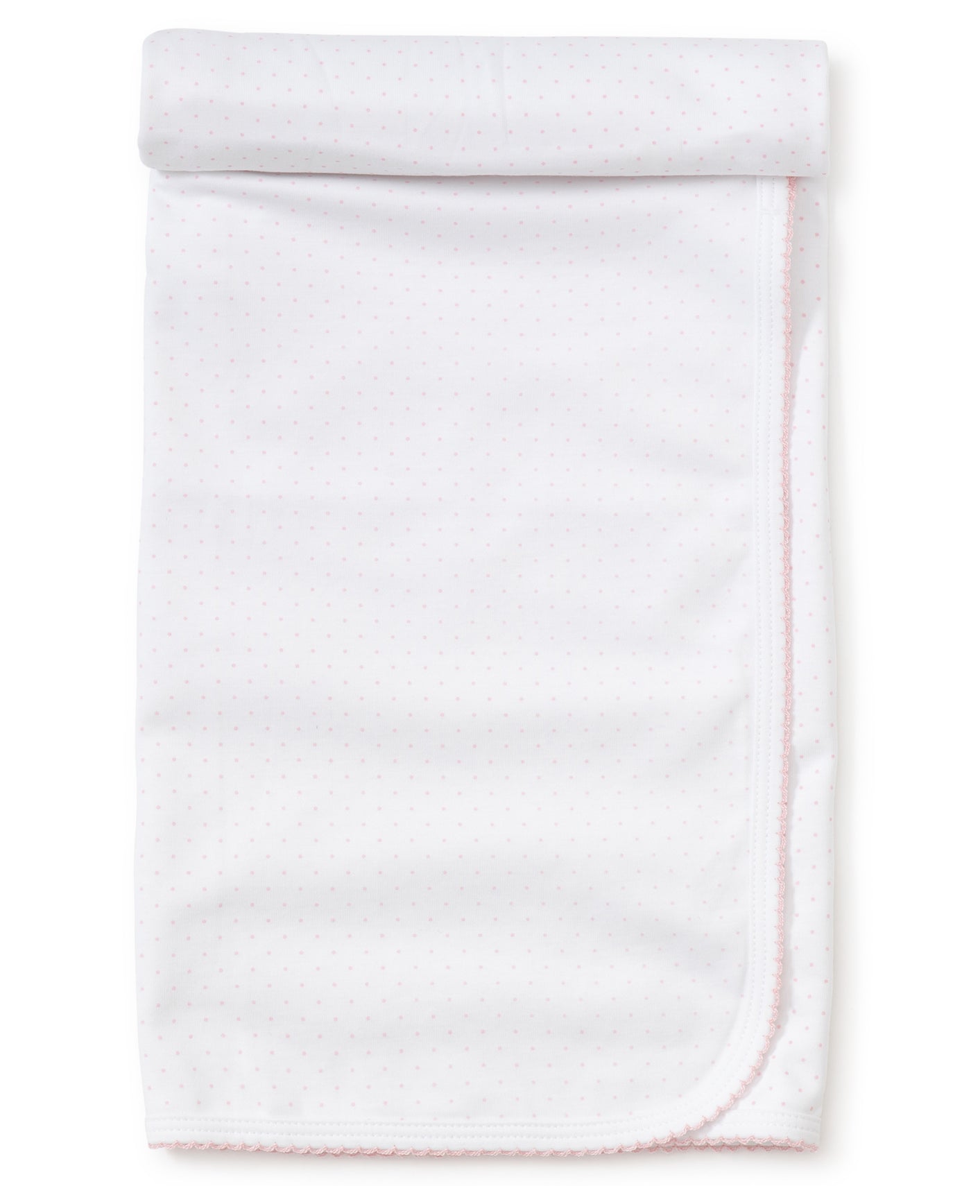 Kissy Dots Print Blanket - White/Pink