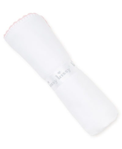 Premier Basics Blanket - White/Pink