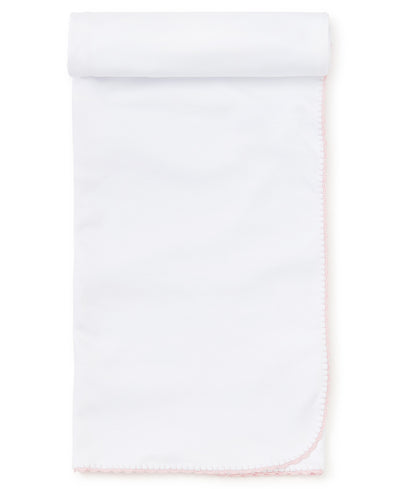 Premier Basics Blanket - White/Pink