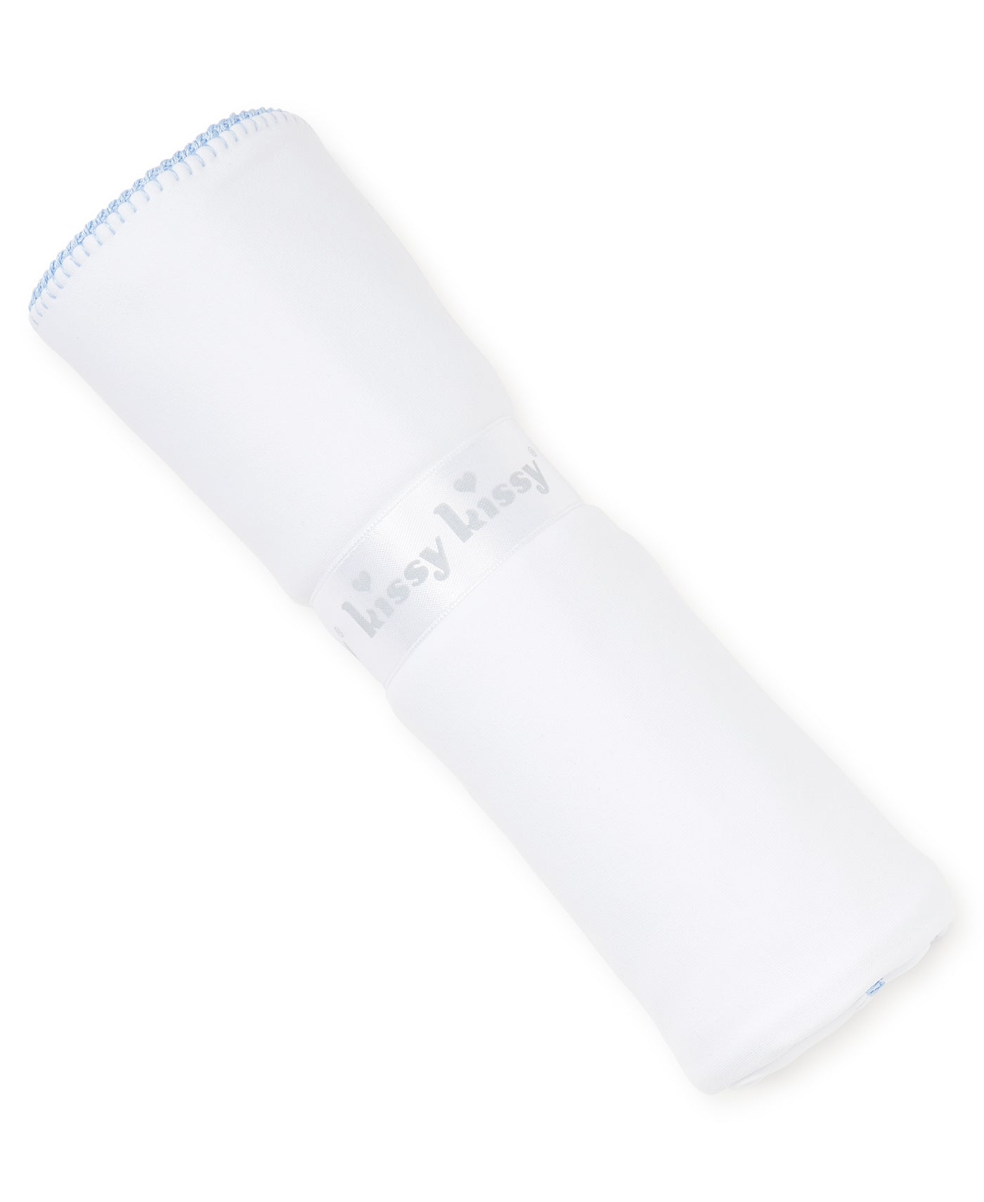 Premier Basics Blanket - White/Lt Blue