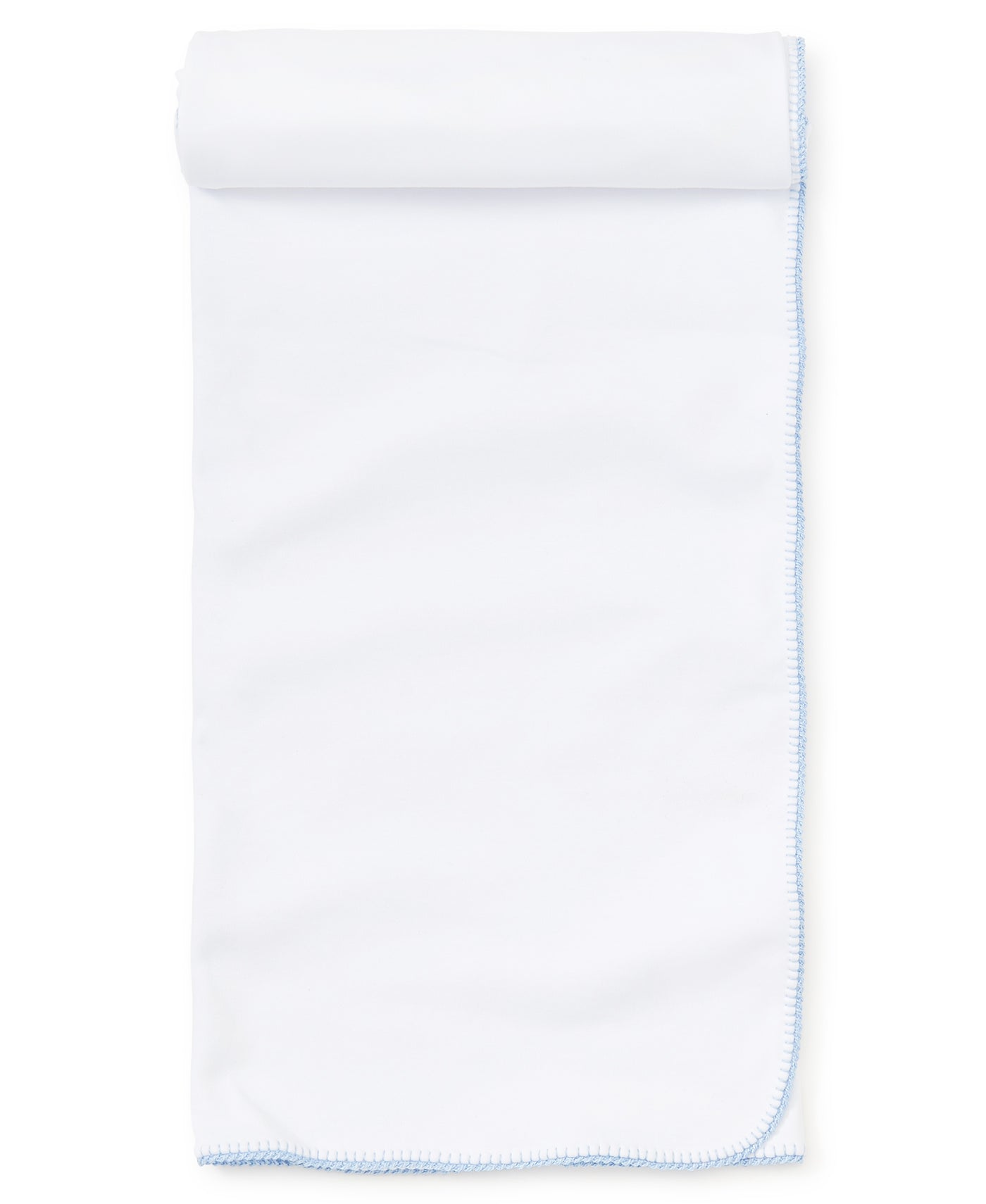 Premier Basics Blanket - White/Lt Blue