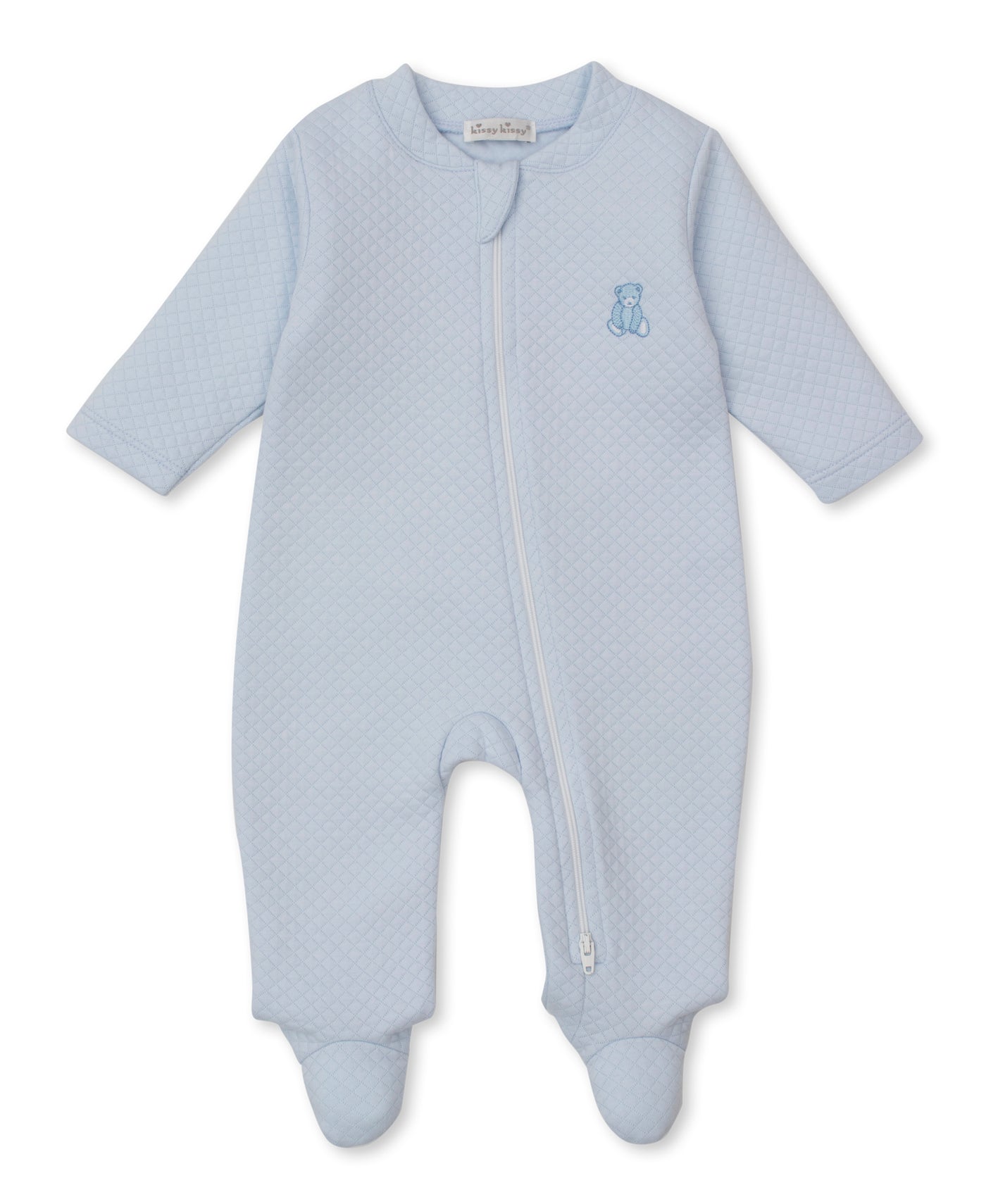 Jacquard Footie W/ Zip - Teddy Bear Time LB