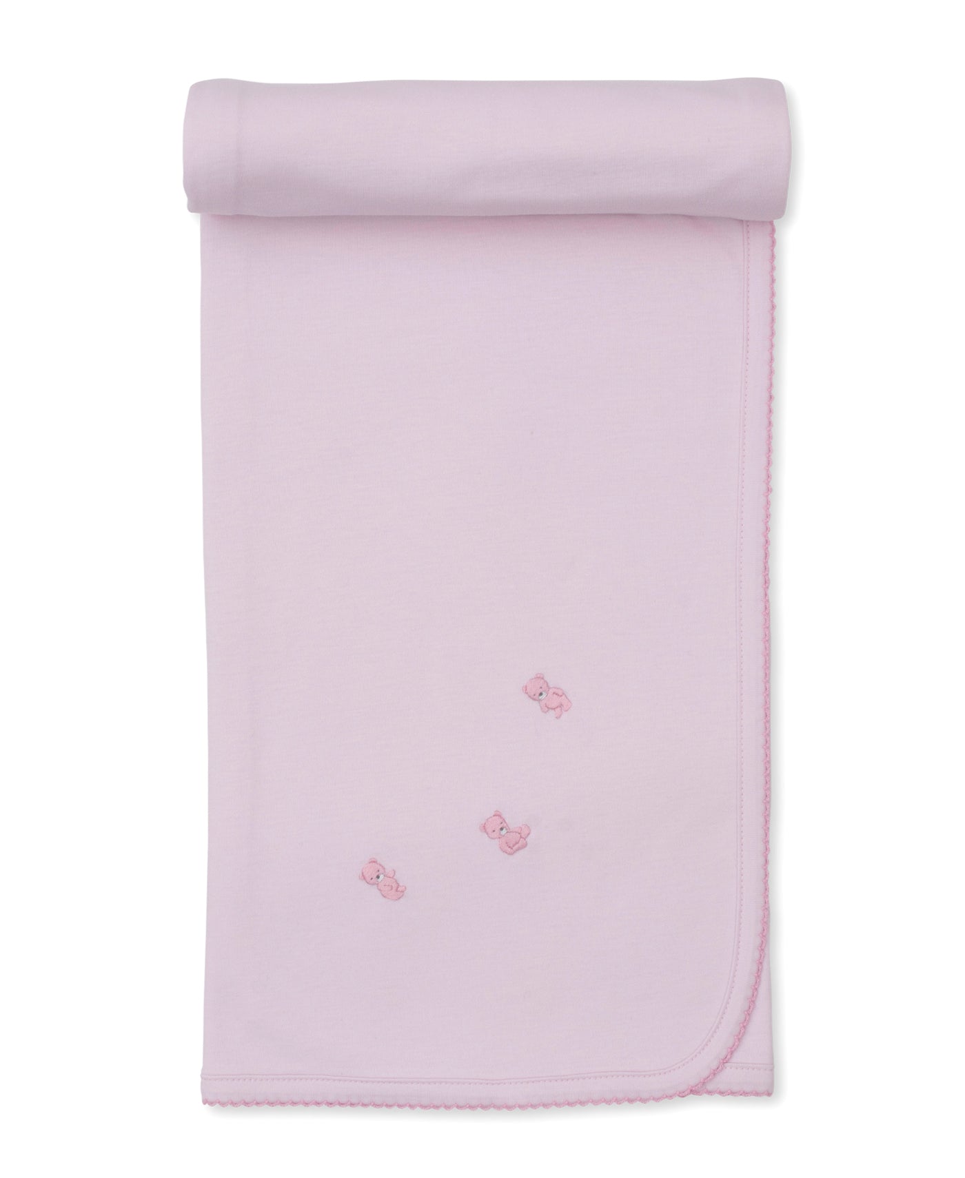 Blanket W/ Hand Emb - Embroidered Teddy Bear Time PK