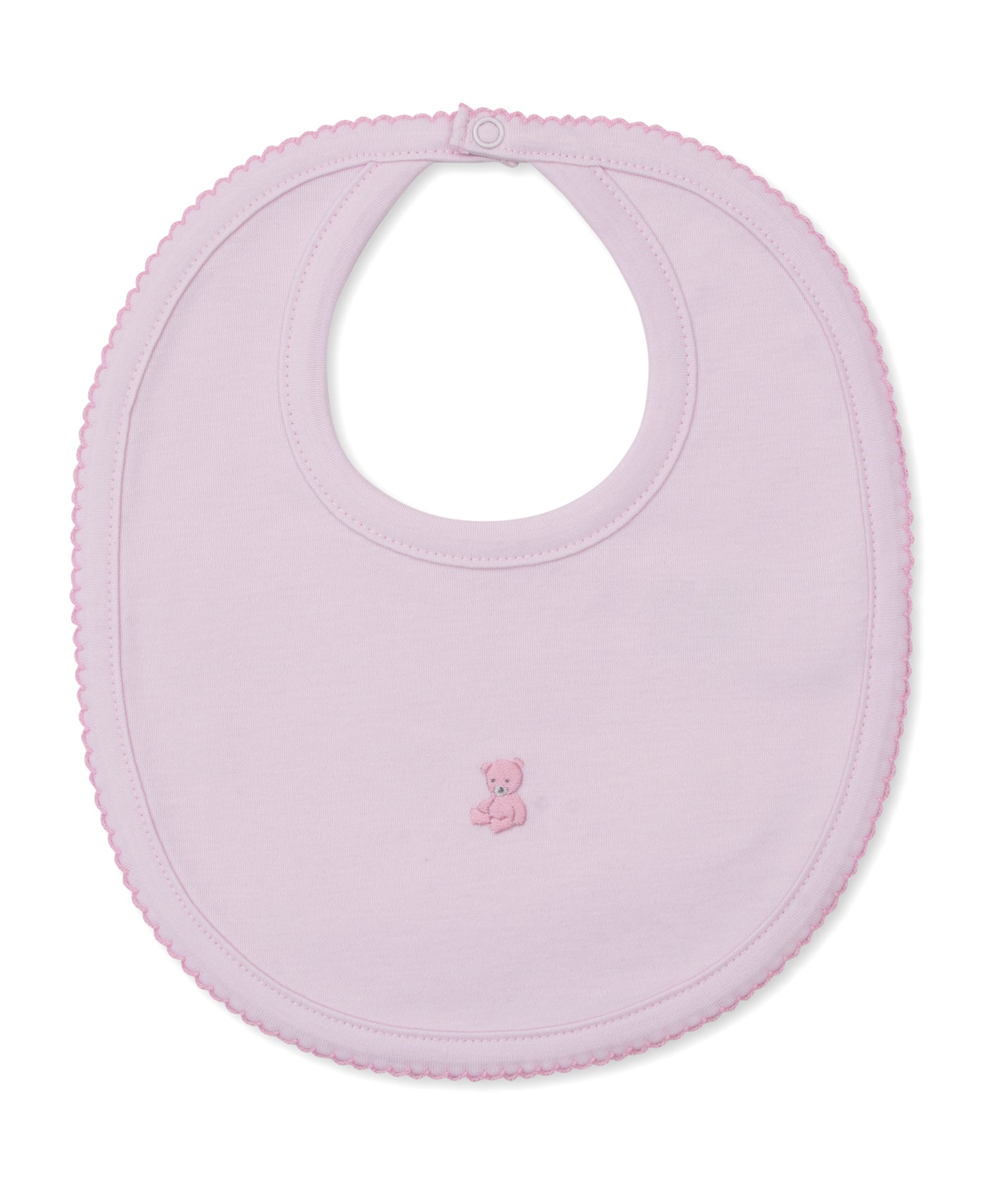 Bib W/ Hand Emb - Embroidered Teddy Bear Time PK